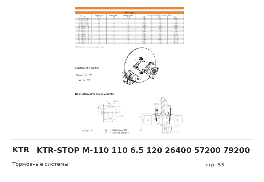 KTR KTR-STOP M-110 110 6.5 120 26400 57200 79200