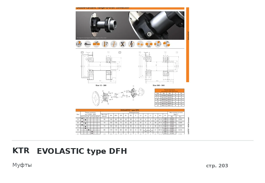 KTR EVOLASTIC type DFH
