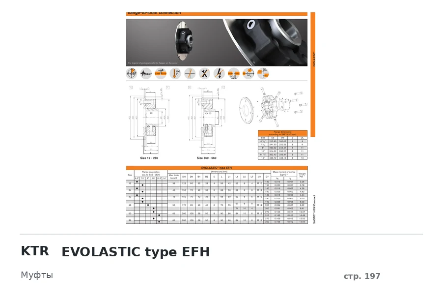 KTR EVOLASTIC type EFH