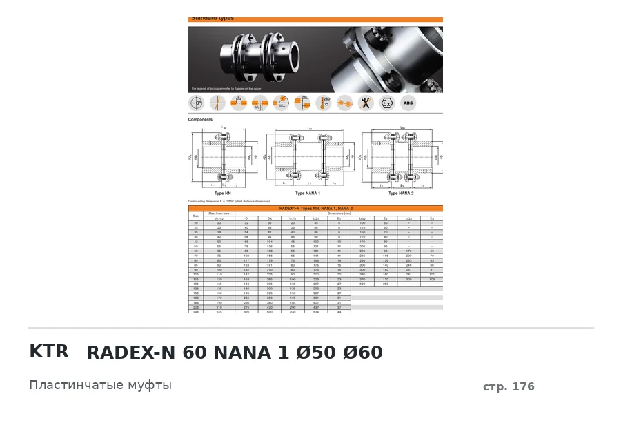KTR RADEX-N 60 NANA 1 Ø50 Ø60