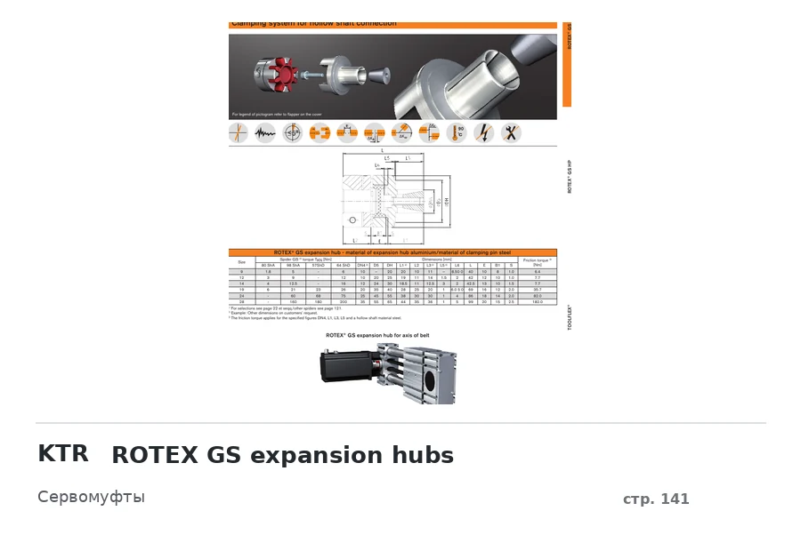KTR ROTEX GS expansion hubs