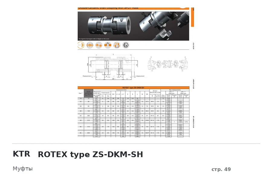 KTR ROTEX type ZS-DKM-SH