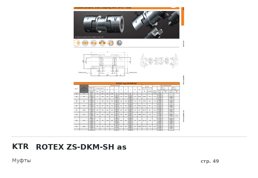 KTR ROTEX ZS-DKM-SH as