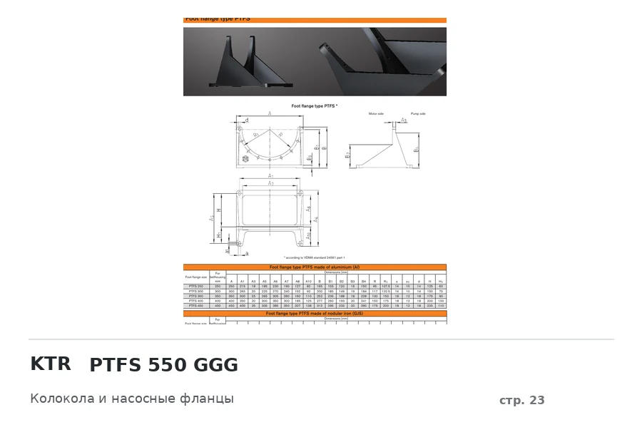 KTR PTFS 550 GGG