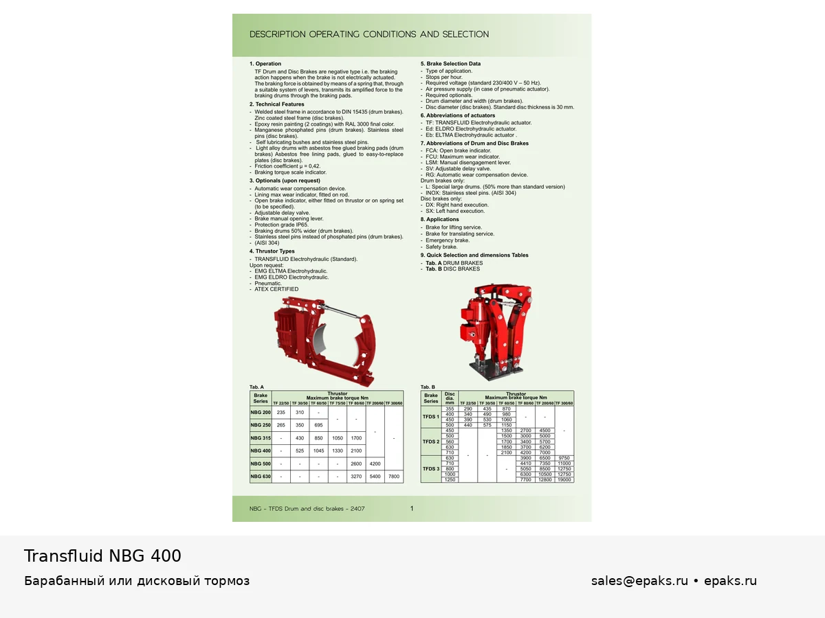 Transfluid NBG 400