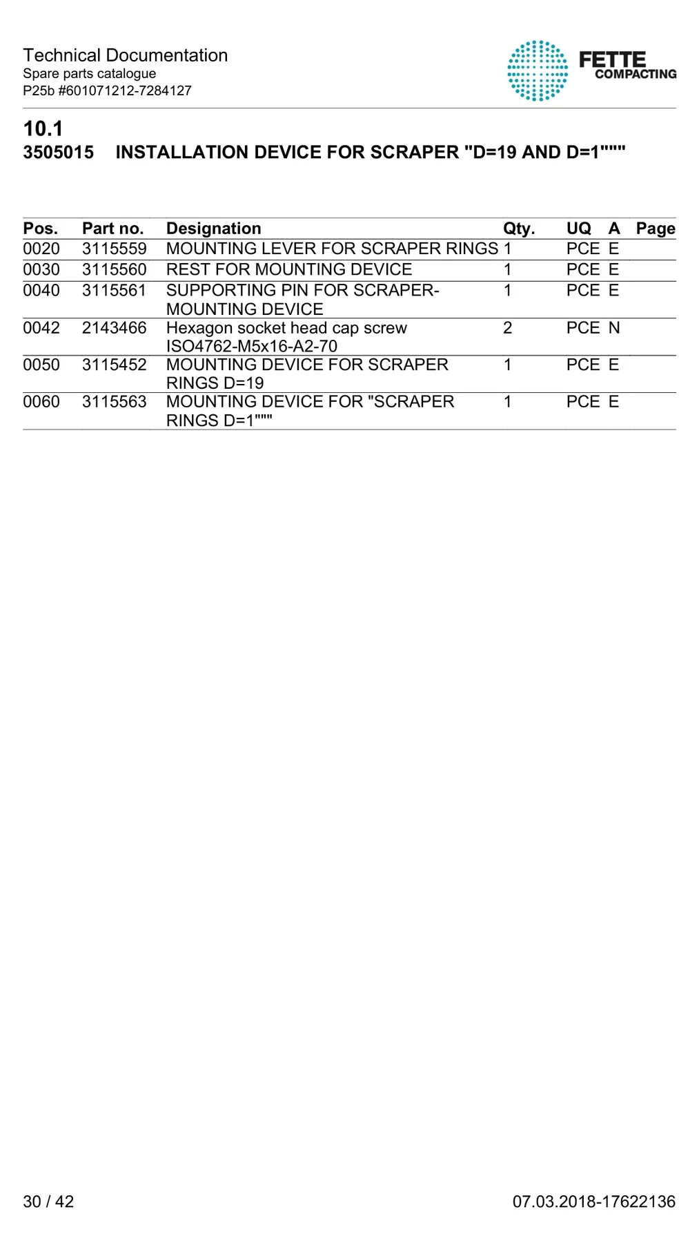 Fette Compacting 3115560