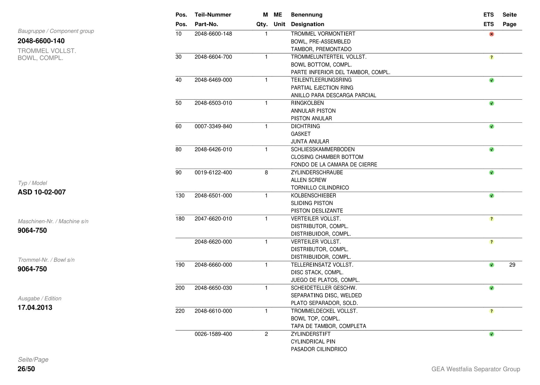 GEA 2048-6503-010