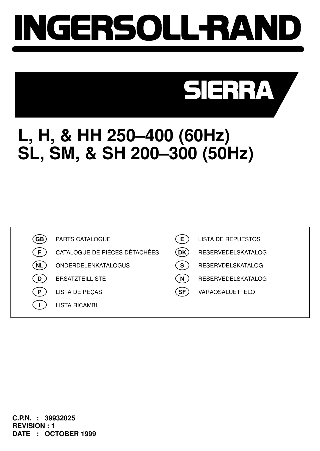 Ingersoll Rand 39932025