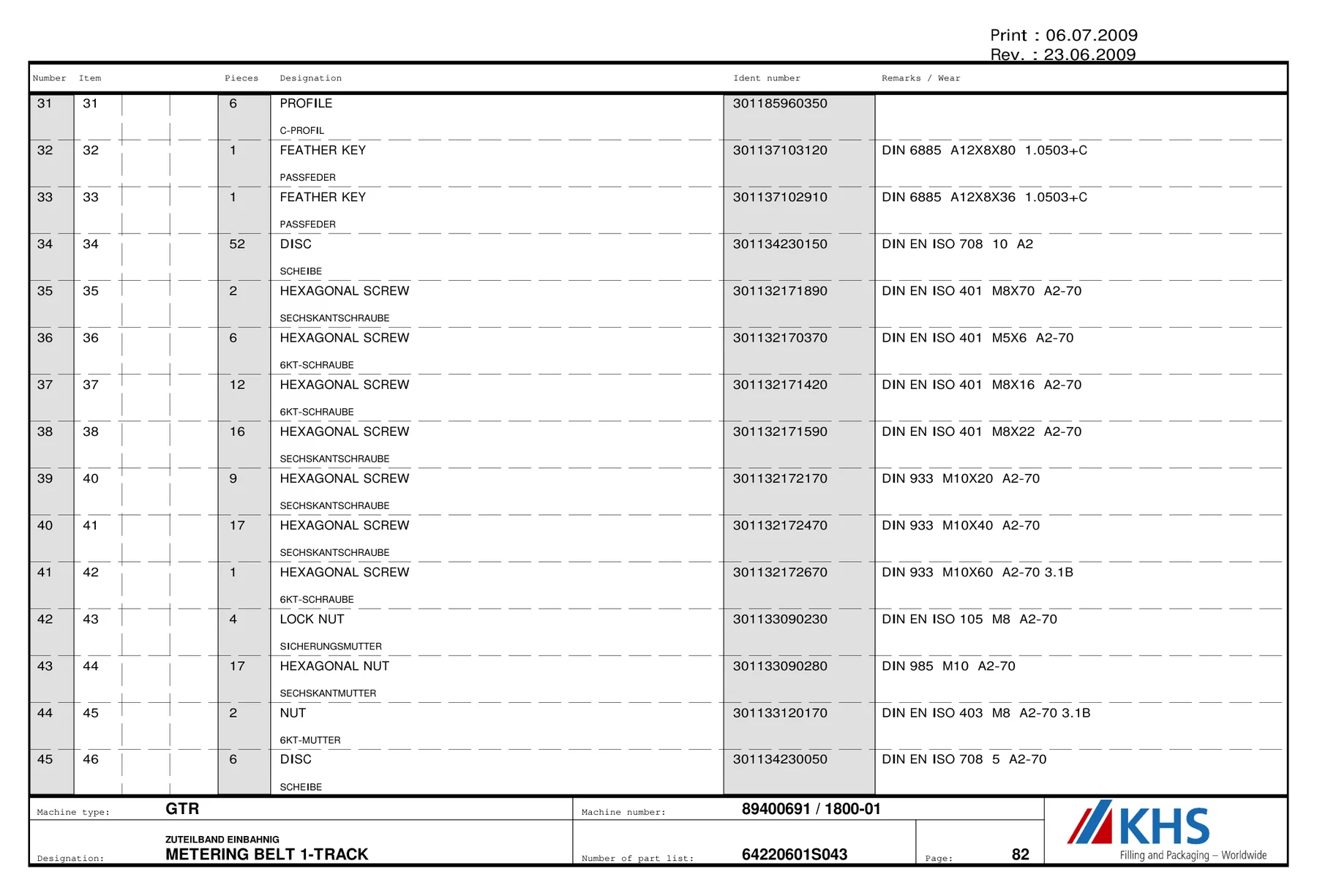 KHS 301137102910