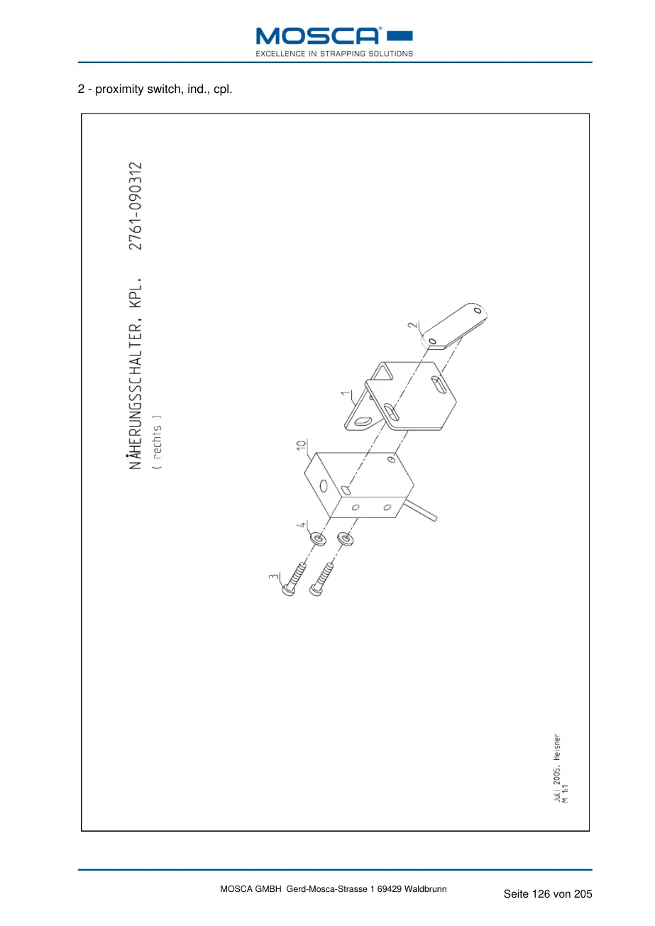 Mosca 0401-010000-03 fixing