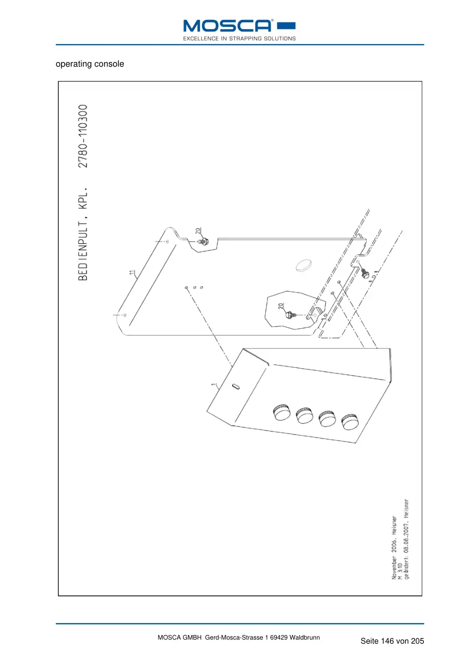 Mosca 2780-110310-00 control