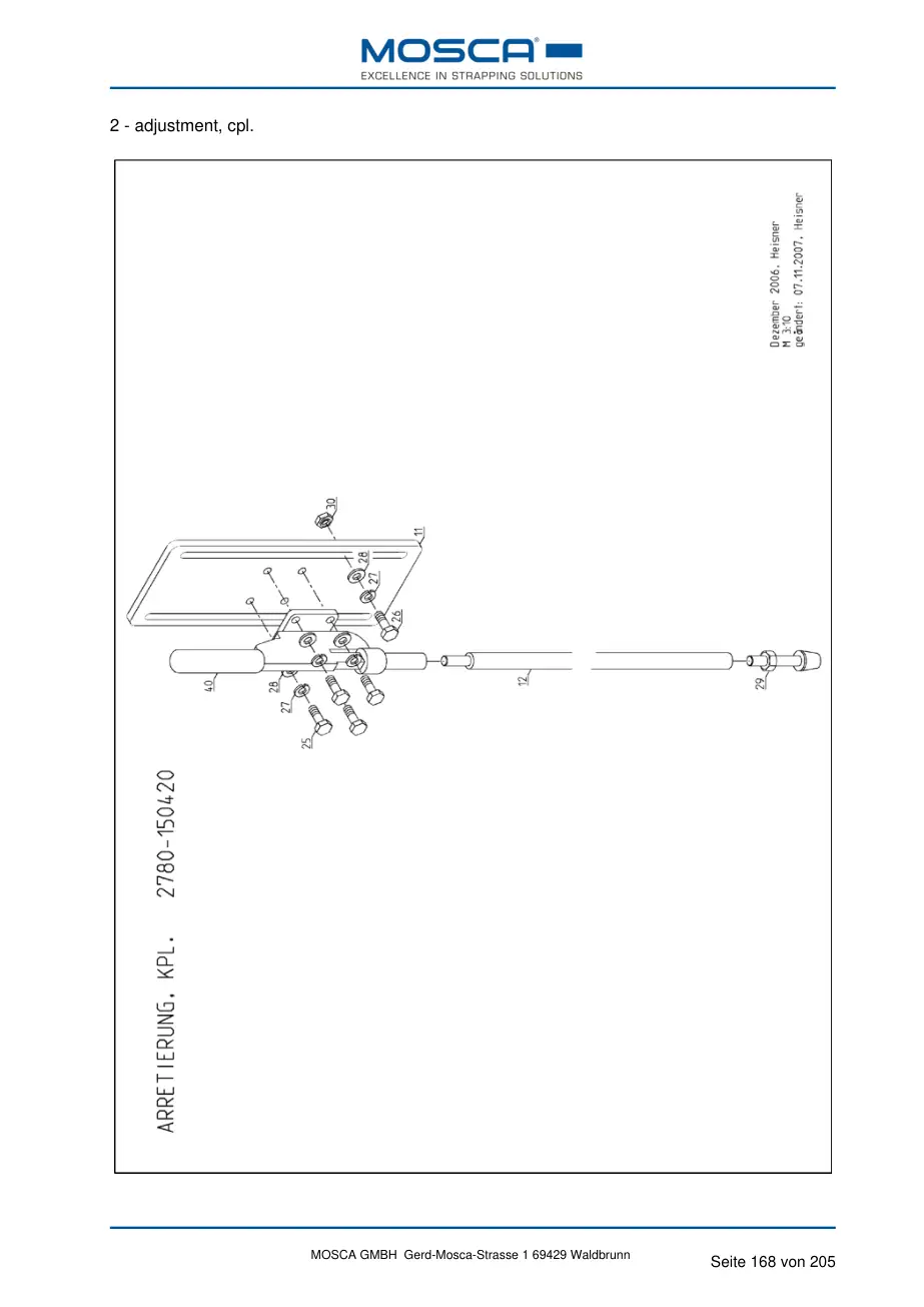 Mosca 2780-150420-12 retaining