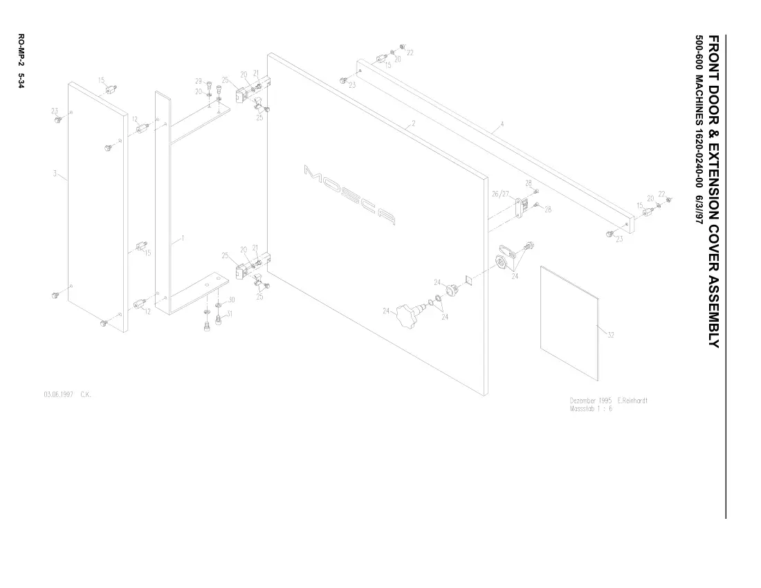 Mosca 1620-0241-00 Front Door