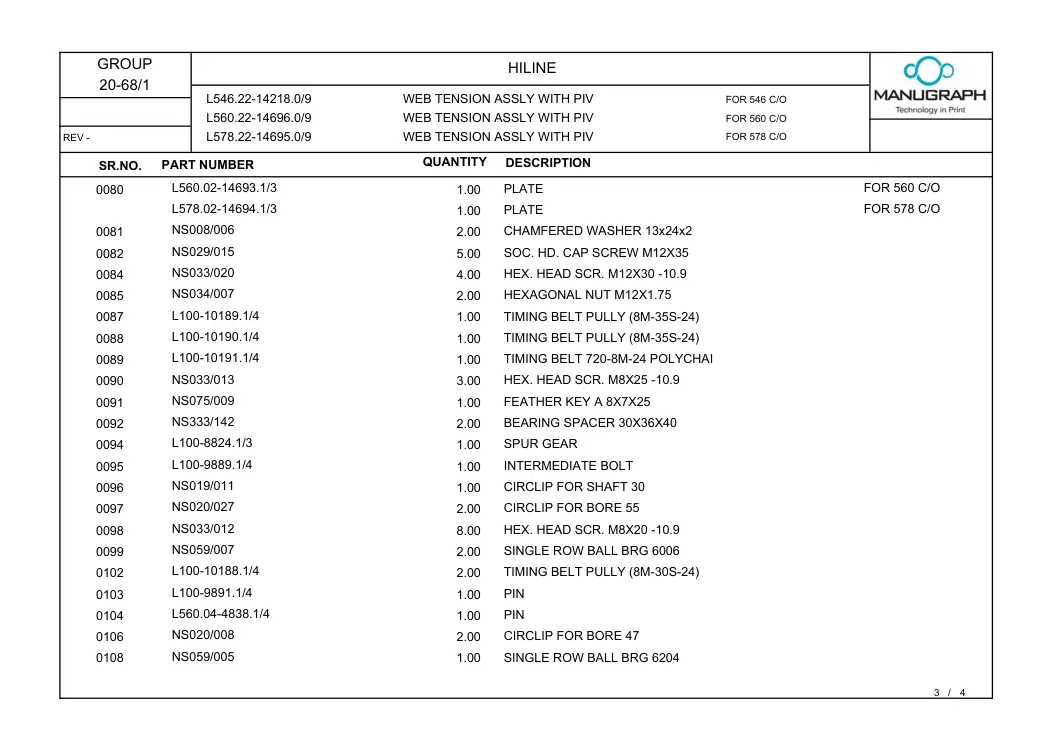 Manugraph L578.02-14694.1/3