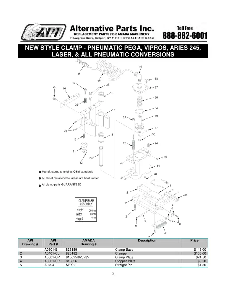 Alternative Parts A0301-B