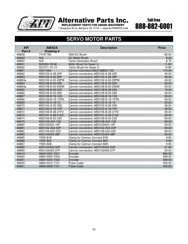 Alternative Parts A6875