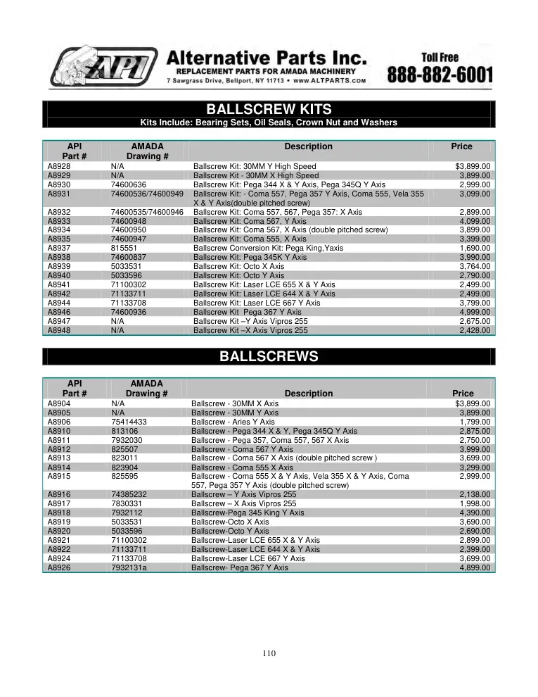 Alternative Parts A8947