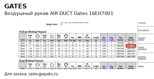 Gates 16EH7001