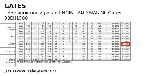 Gates 38EH1500