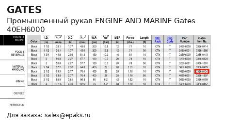 Gates 40EH6000