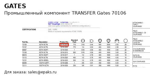 Gates 70106