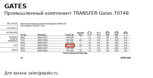 Gates 70748