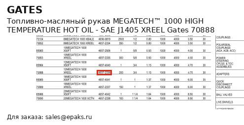 Gates 70888