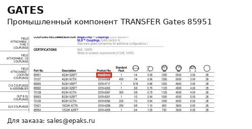 Gates 85951