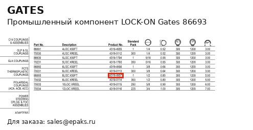 Gates 86693