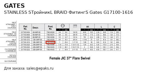 Gates G17100-1616