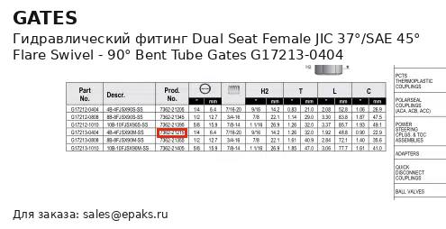 Gates G17213-0404