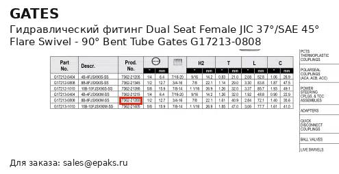 Gates G17213-0808