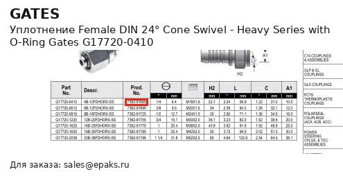 Gates G17720-0410