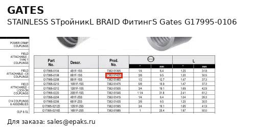 Gates G17995-0106