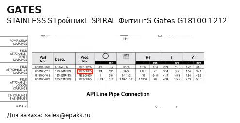 Gates G18100-1212