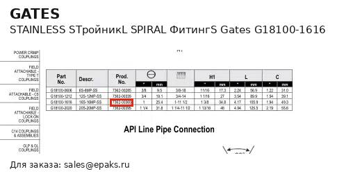 Gates G18100-1616