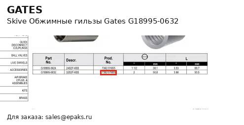 Gates G18995-0632