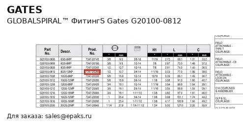 Gates G20100-0812