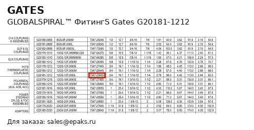 Gates G20181-1212