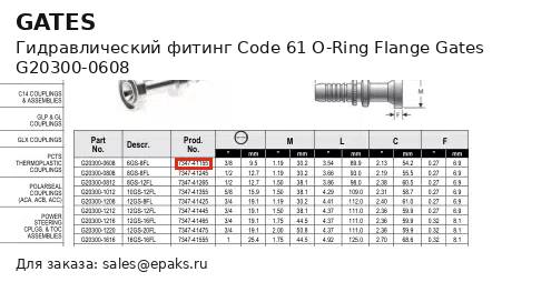 Gates G20300-0608