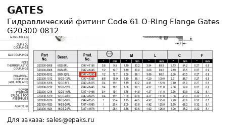 Gates G20300-0812