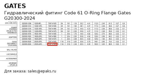 Gates G20300-2024