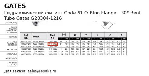 Gates G20304-1216