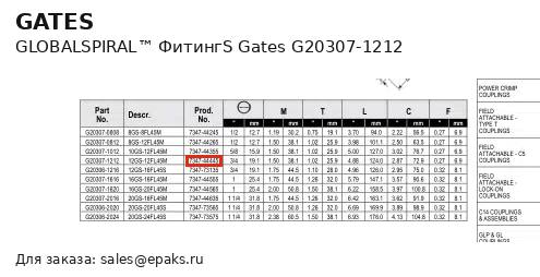 Gates G20307-1212