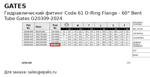 Gates G20309-2024