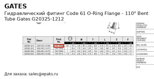 Gates G20325-1212