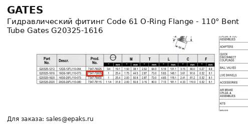 Gates G20325-1616