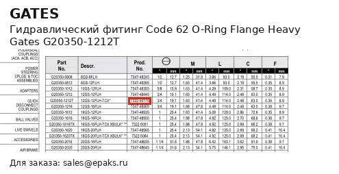 Gates G20350-1212T
