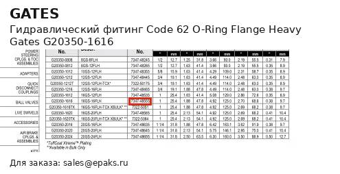 Gates G20350-1616