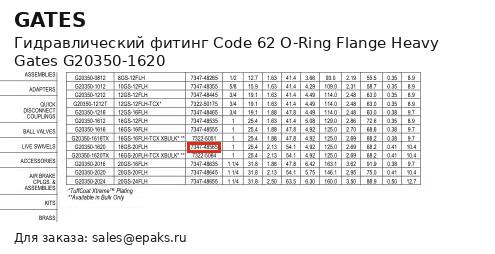 Gates G20350-1620